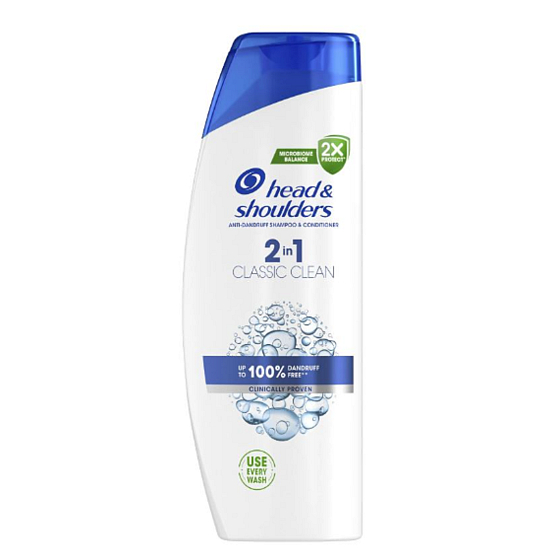 Head & Shoulders Classic Clean 2in1 anti-dandruff shampoo and conditioner 400 ml