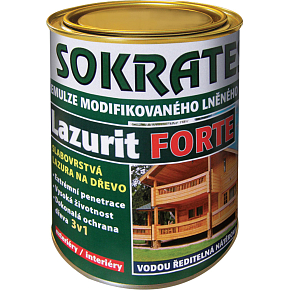 Socrates Lazurit Forte wood stain, clear, 2 kg
