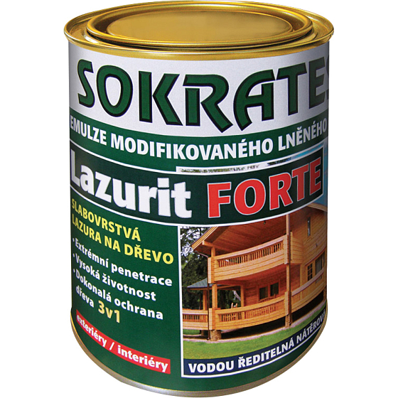 Socrates Lazurit Forte wood stain, clear, 2 kg