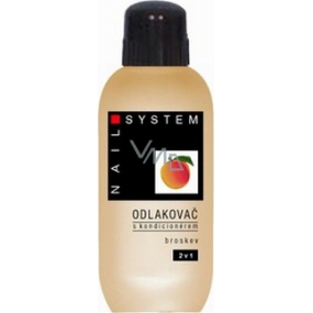 Nail System Peach with conditioner nail polish remover 100 ml