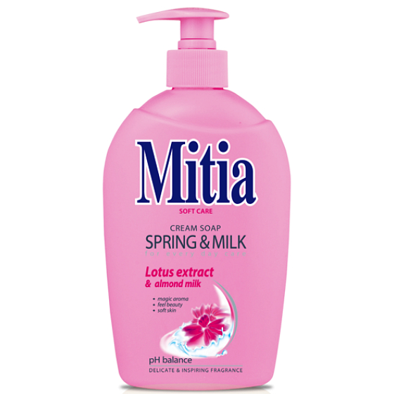 Mitia Spring & Milk Lotus milk liquid soap dispenser 500 ml