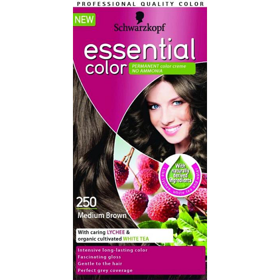 Schwarzkopf Essential Color long-lasting hair color 250 Medium brown