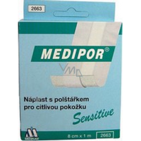 Medipor Sensitive patch with cushion 8 cm x 1 m quick bandage