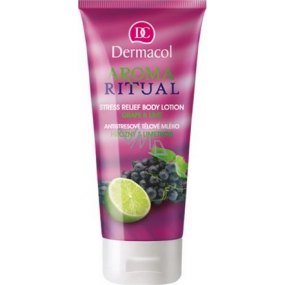 Dermacol Aroma Ritual Grapes with lime Anti-stress body lotion 200 ml