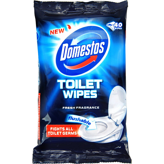Domestos Toilet Wipes Toilet washable cleaning wipes 40 pieces