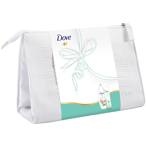 Dove Purely Pampering Pistachios and magnolias nourishing shower gel 250 ml + body oil 150 ml Etue, cosmetic set