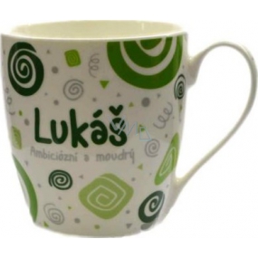 Nekupto Twister mug named Luke green 0.4 liters