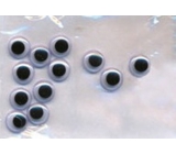 Movable self-adhesive eyes 10 mm in a package of 12 pieces