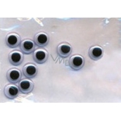 Movable self-adhesive eyes 10 mm in a package of 12 pieces