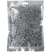 Silver confetti rolls in a 36 g bag