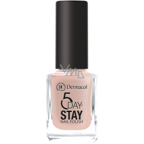 Dermacol 5 Day Stay Long-lasting nail polish 08 Nude Skin 11 ml