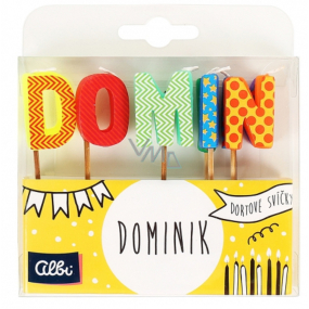 Albi Cake candles name - Dominik, 2.5 cm