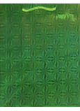 Nekupto Gift Paper Bag Hologram 32 x 26 x 13 cm Christmas, Green 050 50 THL
