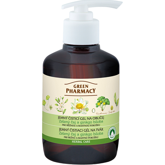 Green Pharmacy Green Tea and Ginkgo Biloba Gentle Facial Cleansing Gel 270 ml