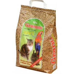 Granum Jonáš Bedding natural litter made of wood for cats and other pets 10 l, 5.5 kg