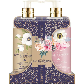 Baylis & Harding Royal Garden liquid hand soap 300 ml + hand and body lotion 300 ml, cosmetic set