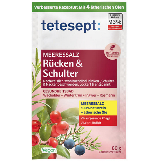 Tetesept Back and shoulders sea bath salt 80 g
