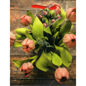 Nekupto Gift paper bag 18 x 23 x 10 cm Tulips 1879 30 KFM