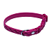 B&F Collar Faux Leather Adjustable Stitched Waves Pink 1.2 x 18 - 28 cm