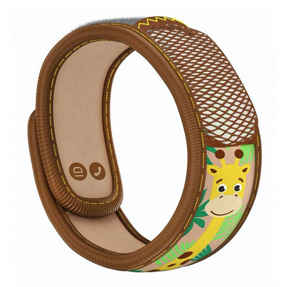 Parakito Repellent mosquito bracelet for children Giraffe natural, refillable, waterproof, protection 24h / day - 15 days for refill + two refills for children