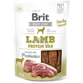 Brit Jerky Dried meat treats with lamb and chicken for adult dogs 80 g