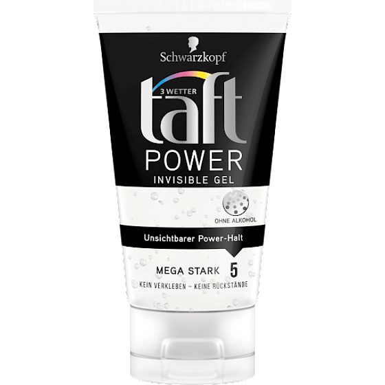 Taft Power Invisible mega strong fixation hair gel 150 ml