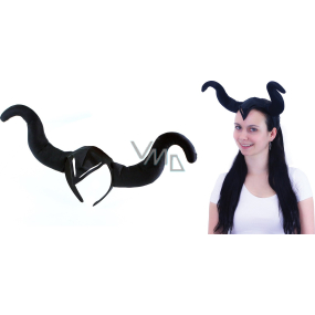 Rappa Halloween Horns black for adults 1 piece