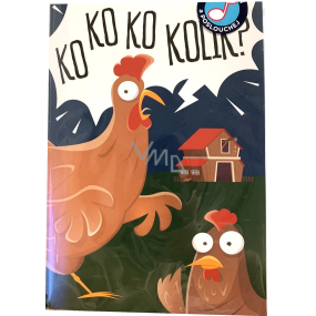 Albi Birthday greeting card with envelope effects Stuttering rooster 14,8 x 21 cm