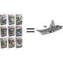 EP Line Sluban Army 3in1 Aircraft kit, 125 pieces, recommended age 6+