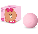 Line Friends Choco sparkling bath ball with strawberry scent 100 g