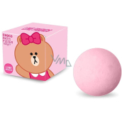 Line Friends Choco sparkling bath ball with strawberry scent 100 g