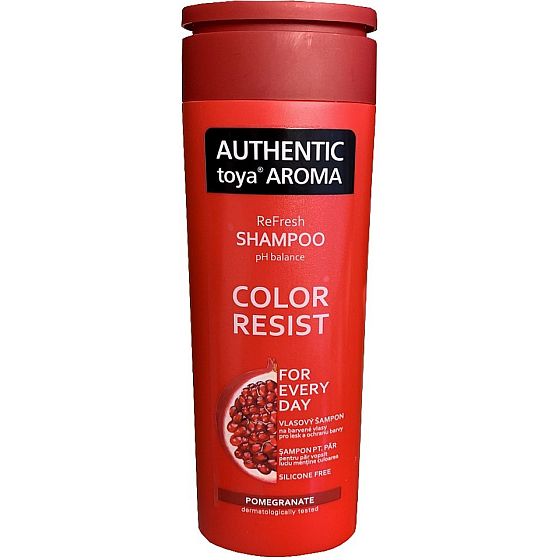 Authentic Toya Aroma Color Resist Pomegranate Shampoo for colored and highlighted hair 400 ml