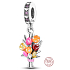Charm Sterling silver 925 Bouquet of flowers, tulips, nature bracelet pendant