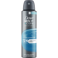 Dove Men+Care Advanced Clean Comfort Antiperspirant Spray, 150 ml