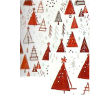 Nekupto Christmas gift wrapping paper 70 x 200 cm White, red trees