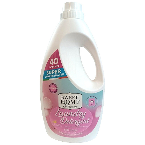Sweet Home Gocce di Seta - Silk drops washing gel for white and coloured linen 40 doses 2 l