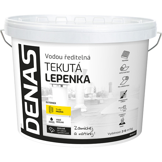 DENAS LIQUID GLUE waterproofing, 0110 light gray, 15 kg