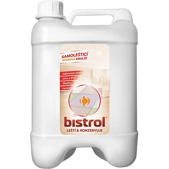 Bistrol self-polishing wax emulsion for floors, 5 l