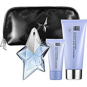 Thierry Mugler Angel perfumed water for women 25 ml + body lotion 30 ml + shower gel 30 ml + handbag, gift set