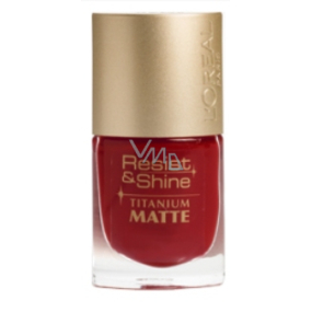 Loreal Paris Resist & Shine Titanium Nail Lacquer 500 Rouge Scarlet 9 ml