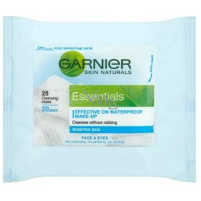 Garnier Skin Naturals Essentials Facial Wipes with Soothing Plant Extracts 25 pieces