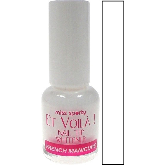 Miss Sports Et Voilá Nail Tip Whitener Nail Polish 001 White 8 ml