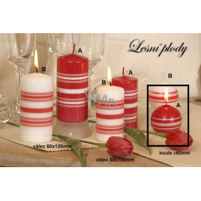 Lima Fresh Line Berries scented candle red ball diameter 60 mm 1 piece