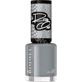 Rimmel London 60 Seconds Chameleon Colour by Rita Ora Nail Polish 807 My Grey 8 ml