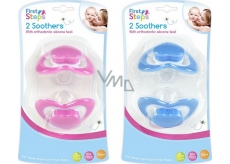 First Steps Bpa Free Ortodontické silikonové šidítko ve tvaru srdíčka 2 kusy