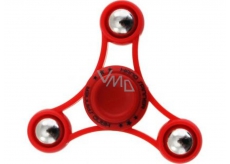 Fidget Spinner Gyro with balls anti-stress gadget red 6.5 x 6.5 cm
