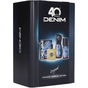 Denim Original aftershave 100 ml + deodorant spray 150 ml + shower gel 250 ml, cosmetic set