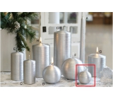 Lima Alfa candle silver sphere 60 mm 1 piece
