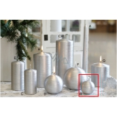 Lima Alfa candle silver sphere 60 mm 1 piece