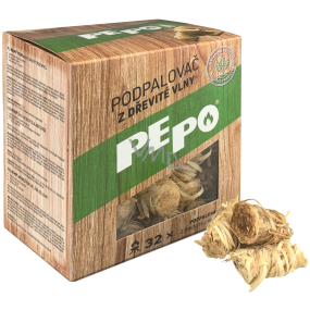 Pe-Po Fire Starter from Wood Wool 32 Ignitions